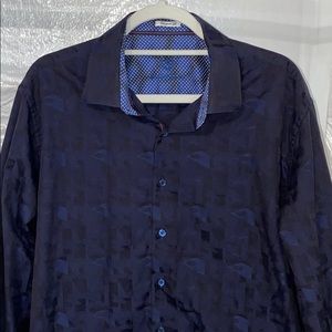 Bugatchi Shaped Fit Button Dress Shirt
